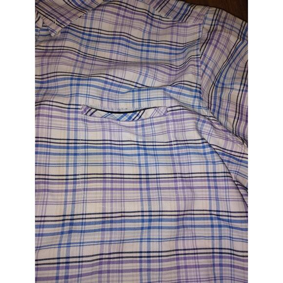 Cabin Creek Wrinkle Free Shirt Mens Stain Repellent Long Sleeve Plaid - Picture 4 of 10